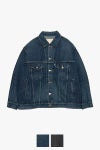 Graphpaper(グラフペーパー) Selvage Denim Trucker Jacket -DARK FADE- セルヴィッチデニムトラッカージャケット ダークフェード GM253-20055DB