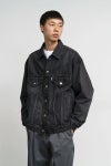 Graphpaper(グラフペーパー) Selvage Denim Trucker Jacket -DARK FADE- セルヴィッチデニムトラッカージャケット ダークフェード GM253-20055DB