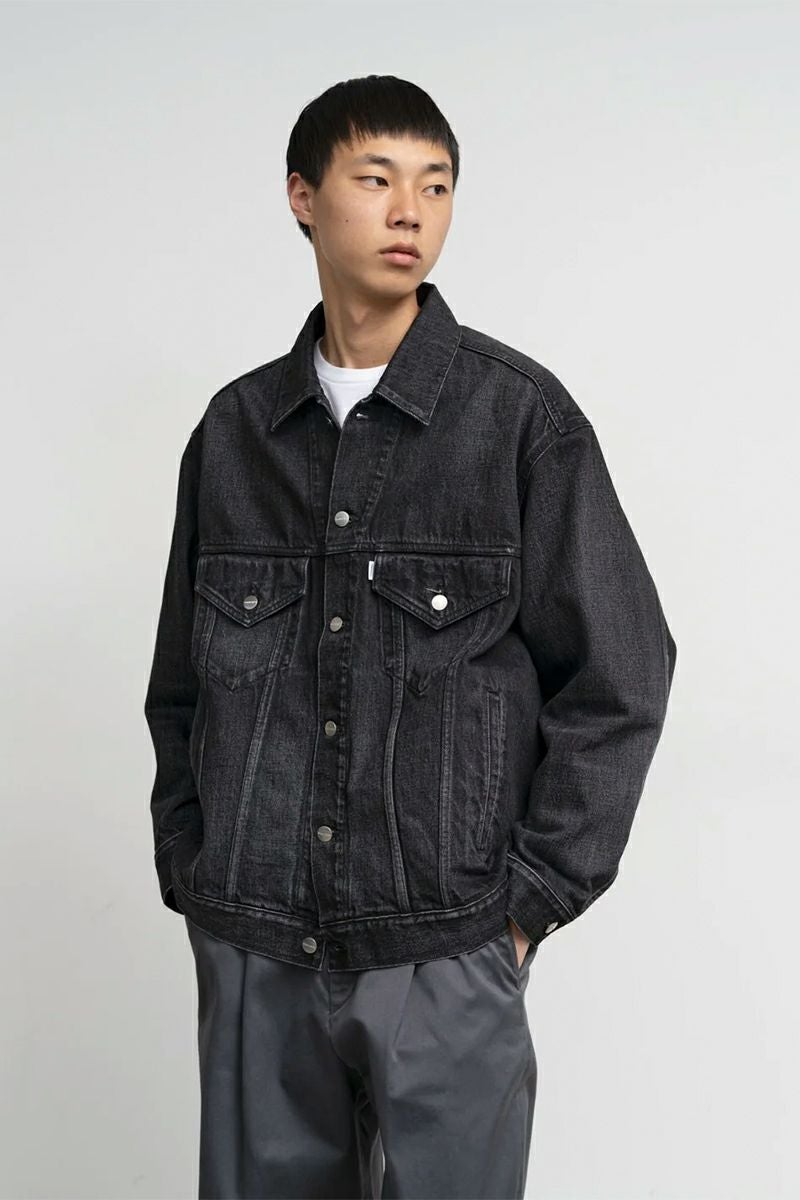 Graphpaper(グラフペーパー) Selvage Denim Trucker Jacket -DARK FADE- セルヴィッチデニムトラッカージャケット ダークフェード GM253-20055DB