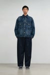 Graphpaper(グラフペーパー) Selvage Denim Trucker Jacket -DARK FADE- セルヴィッチデニムトラッカージャケット ダークフェード GM253-20055DB