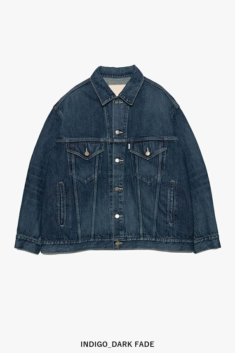 Graphpaper(グラフペーパー) Selvage Denim Trucker Jacket -DARK FADE- セルヴィッチデニムトラッカージャケット ダークフェード GM253-20055DB