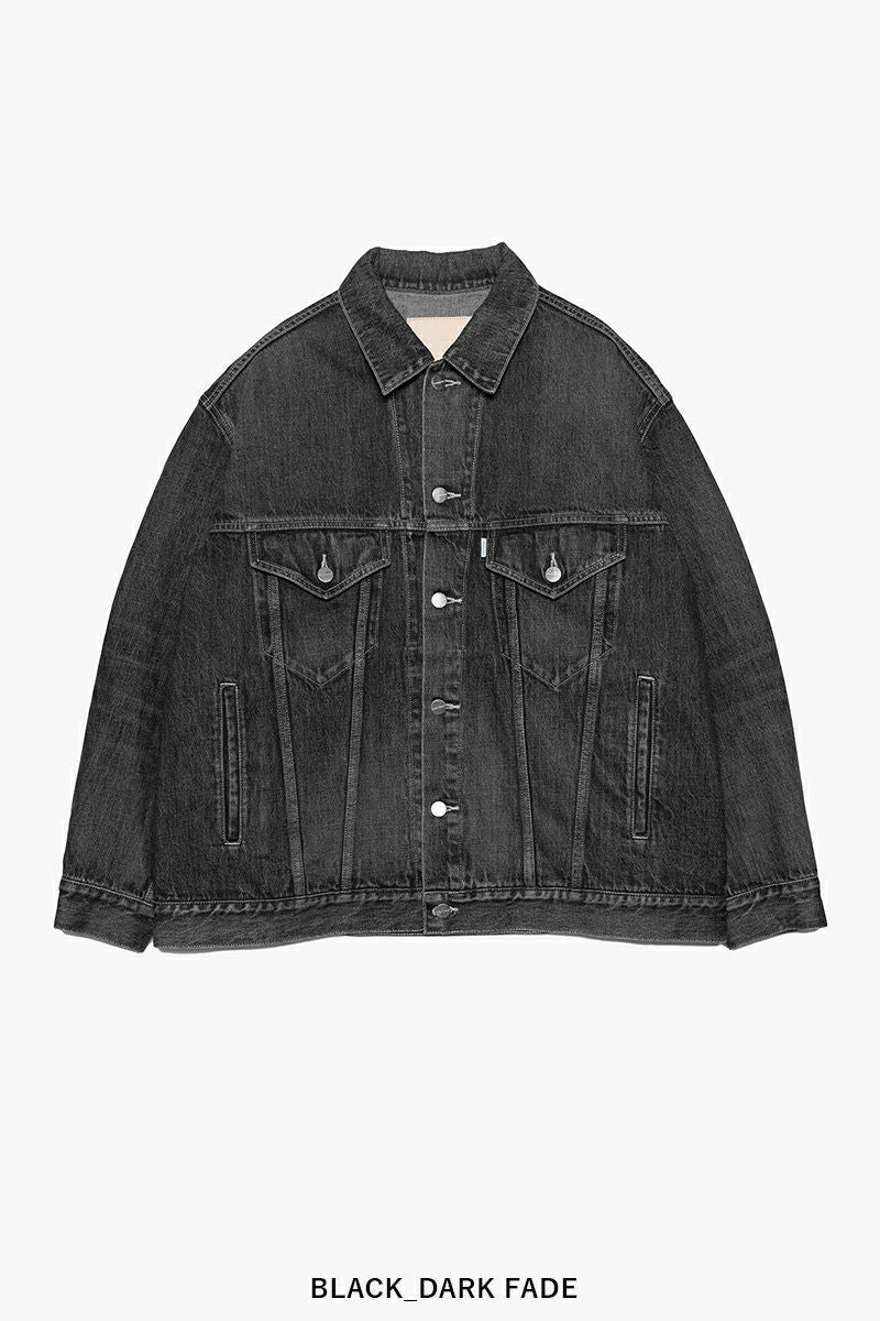 Graphpaper(グラフペーパー) Selvage Denim Trucker Jacket -DARK FADE- セルヴィッチデニムトラッカージャケット ダークフェード GM253-20055DB