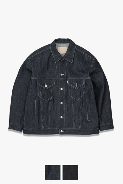 Graphpaper(グラフペーパー) Selvage Denim Trucker Jacket セルヴィッチデニムトラッカージャケット GM253-20055RB