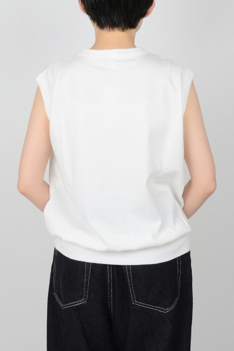 homspun(ホームスパン) 40/2天竺ノースリーブプルオーバー　6346