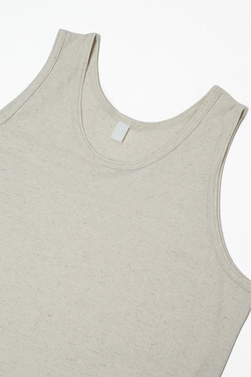 homspun(ホームスパン)  コットンリネン天竺　タンクトップ　カットソー　 6531