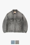 Graphpaper(グラフペーパー) Selvage Denim Trucker Jacket -LIGHT FADE- セルヴィッチデニムトラッカージャケット ライトフェード GM253-20055LB