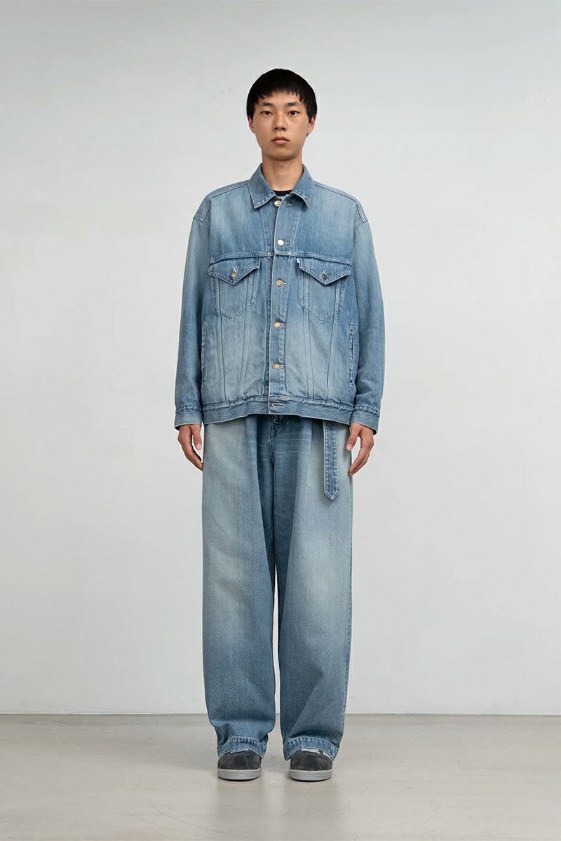 Graphpaper(グラフペーパー) Selvage Denim Trucker Jacket -LIGHT FADE- セルヴィッチデニムトラッカージャケット ライトフェード GM253-20055LB
