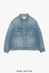Graphpaper(グラフペーパー) Selvage Denim Trucker Jacket -LIGHT FADE- セルヴィッチデニムトラッカージャケット ライトフェード GM253-20055LB
