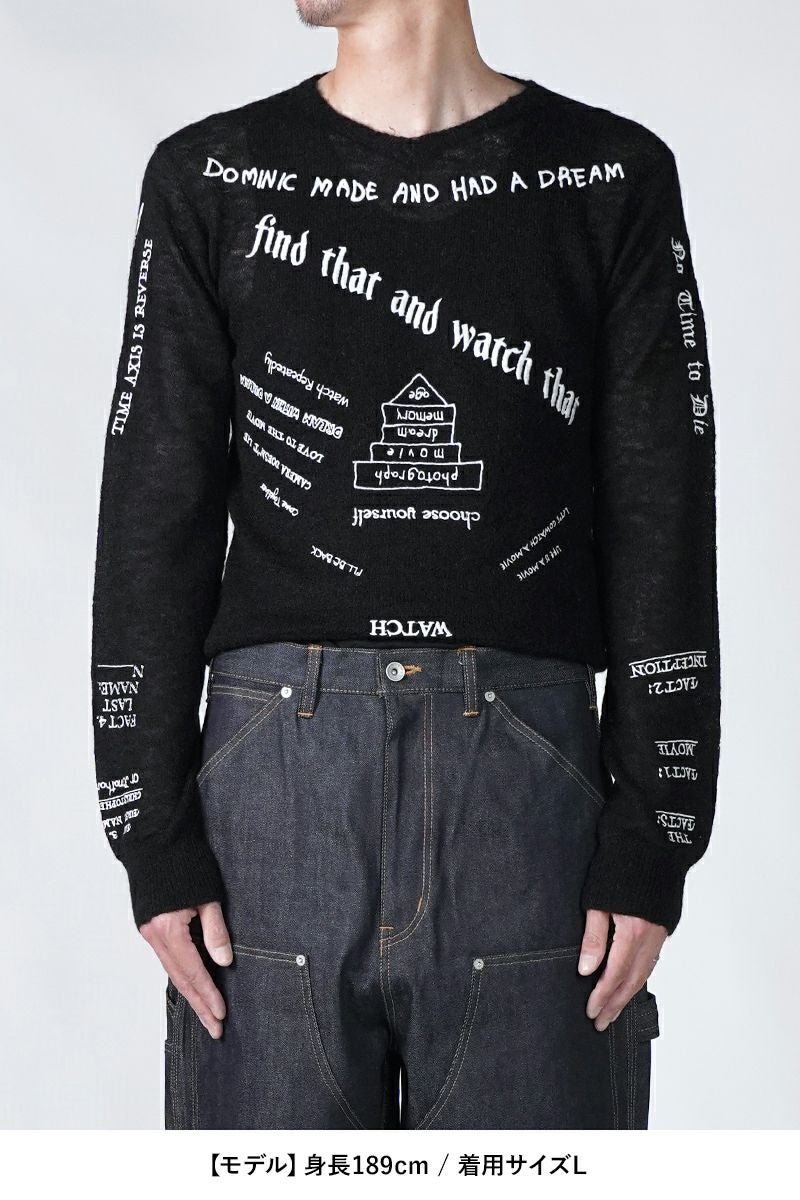 DAIRIKU(ダイリク)  "TATTOO" Mohair Tite Knit タトゥーモヘアタイトニット 25AW K1