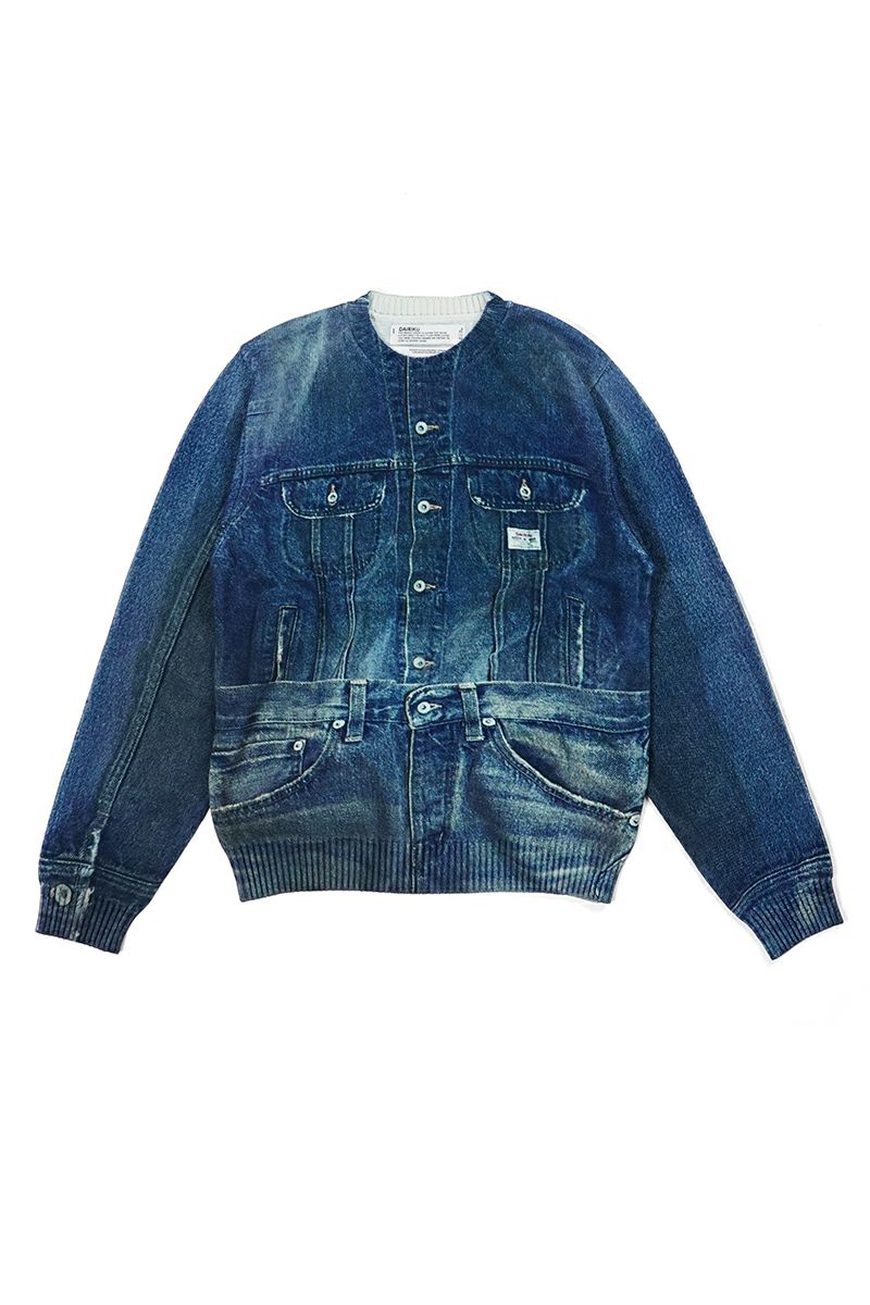 DAIRIKU(ダイリク) Tuck In Denim Transcription Knit 25AW K6