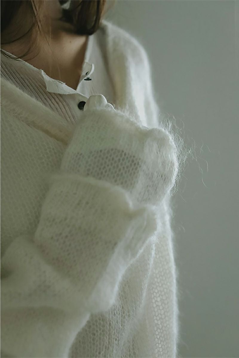 ETRE TOKYO(エトレトウキョウ) スーパーキッドモヘヤニットプルオーバー 1225411035