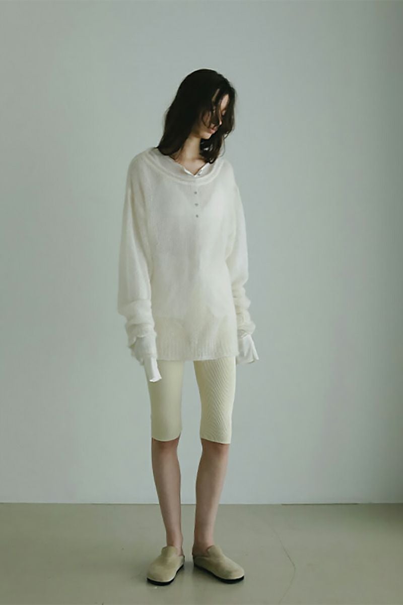 ETRE TOKYO(エトレトウキョウ) スーパーキッドモヘヤニットプルオーバー 1225411035