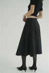 CLANE(クラネ) TUCK DETAIL FLARE SKIRT タックディティールフレアスカート 19109-6042