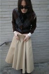 CLANE(クラネ) TUCK DETAIL FLARE SKIRT タックディティールフレアスカート 19109-6042