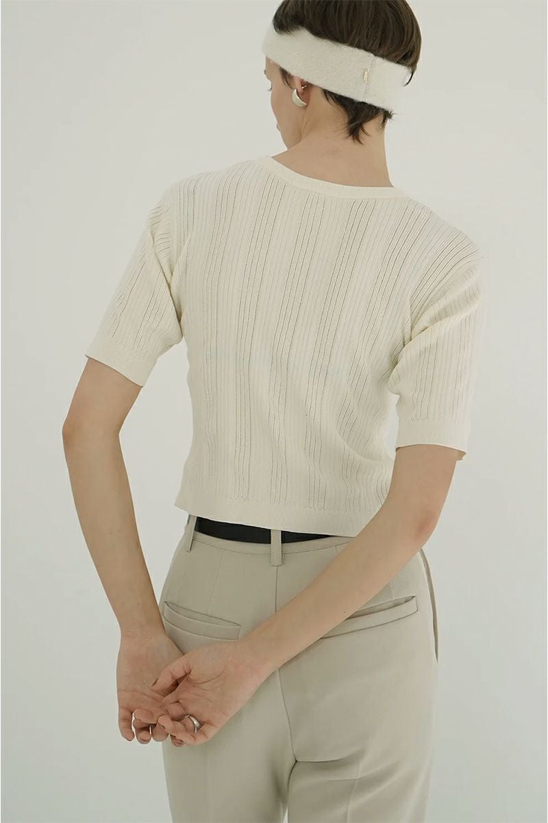 CLANE(クラネ) W FACE RIB KNIT CARDIGAN ダブルフェイスリブニットカーディガン 19106-2012