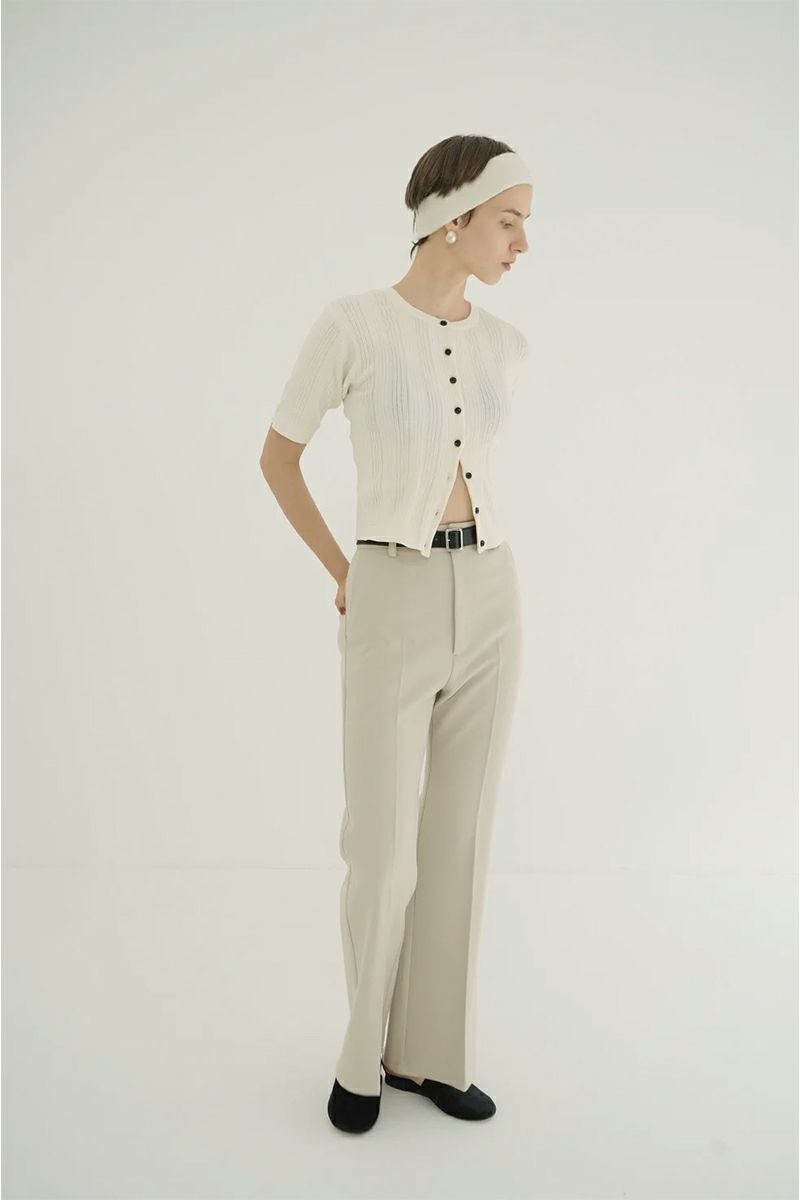 CLANE(クラネ) W FACE RIB KNIT CARDIGAN ダブルフェイスリブニットカーディガン 19106-2012