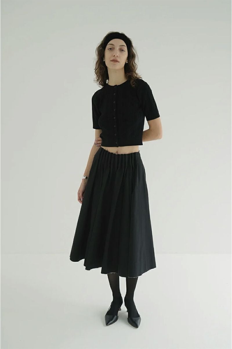 CLANE(クラネ) W FACE RIB KNIT CARDIGAN ダブルフェイスリブニットカーディガン 19106-2012