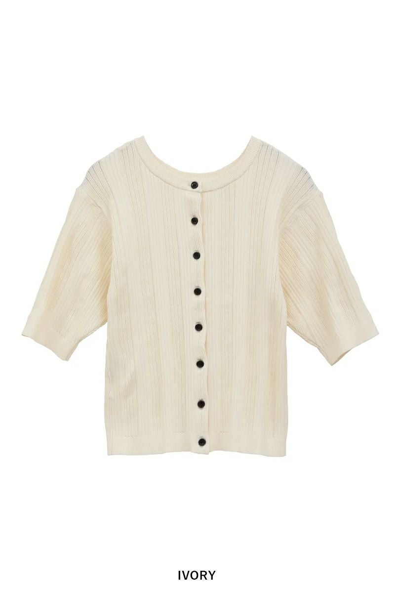 CLANE(クラネ) W FACE RIB KNIT CARDIGAN ダブルフェイスリブニットカーディガン 19106-2012