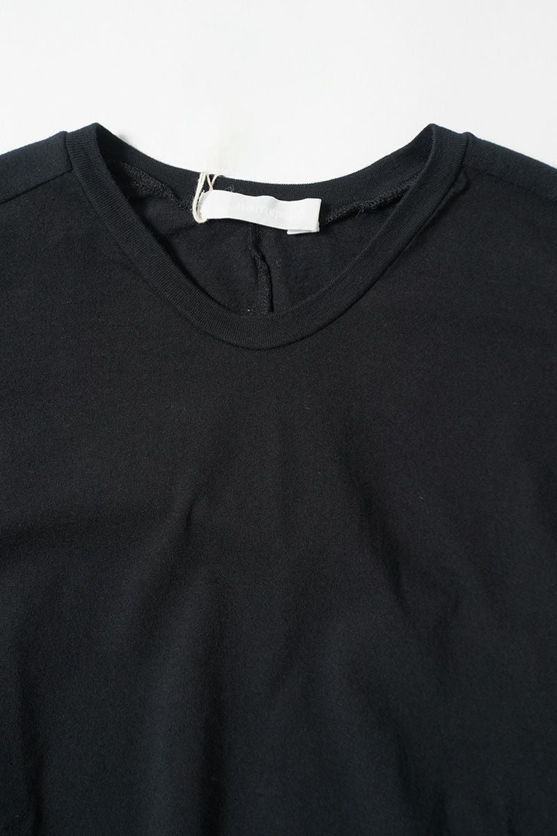 30/1天竺　六分袖Vネックプルオーバー　コットンカットソー　6545 