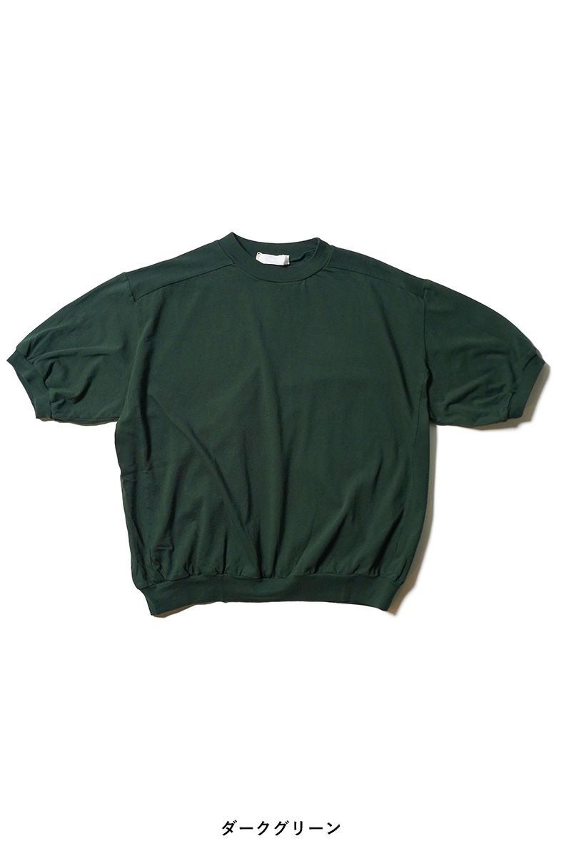  30/1天竺　クルーネックプルオーバー　パフスリーブコットンカットソー　6553 