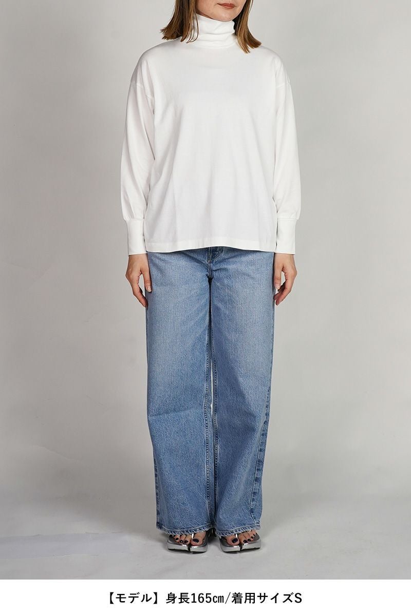 40/2天竺　タートルネックカットソー　232-6527 