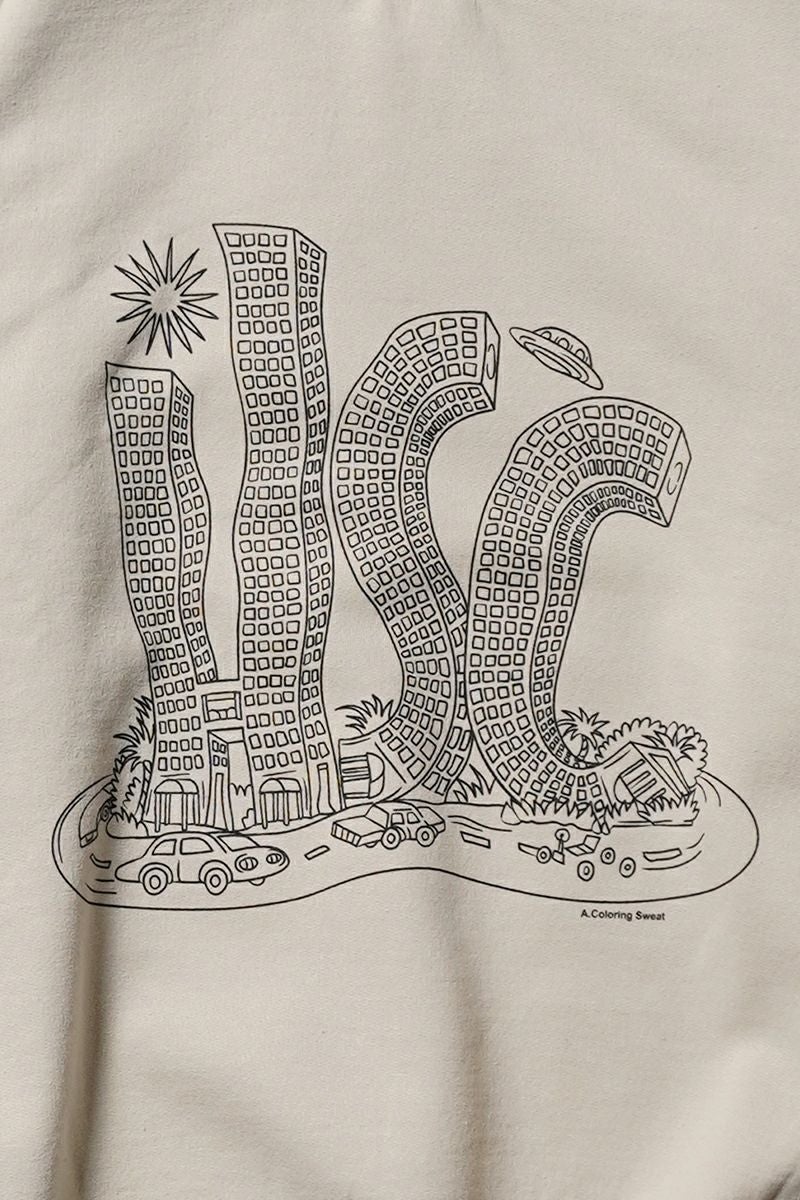 High Scream Center(ハイスクリームセンター)  COLORING LABYRINTH SW カラーリングラビリンスス スウェット HSC25FW-CT07