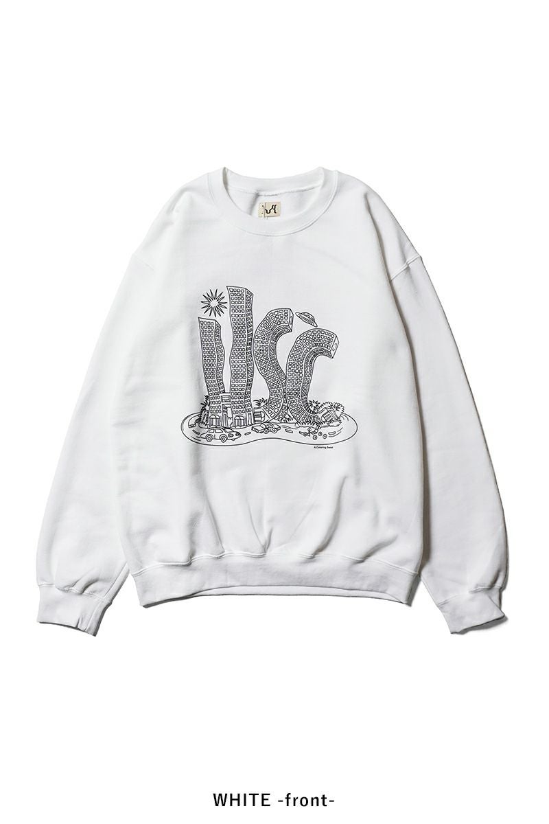 High Scream Center(ハイスクリームセンター)  COLORING LABYRINTH SW カラーリングラビリンスス スウェット HSC25FW-CT07