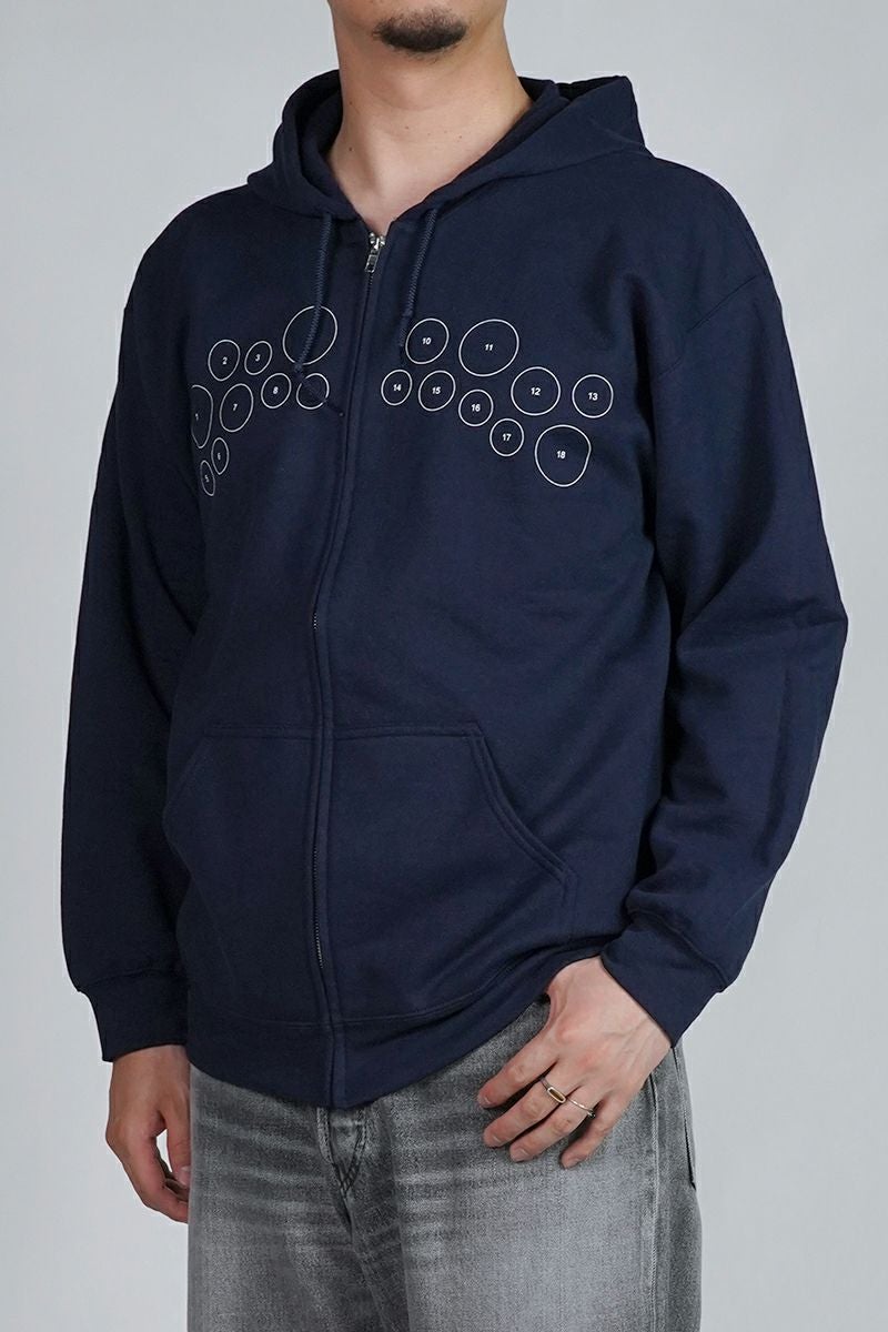 High Scream Center(ハイスクリームセンター)  COLLEGE LOGO ZIP HOODIE カレッジロゴジップフーディー HSC25FW-CT015