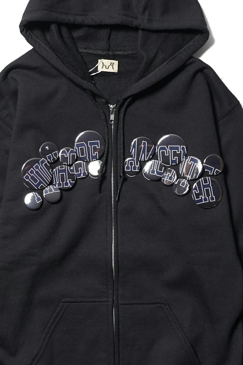 High Scream Center(ハイスクリームセンター)  COLLEGE LOGO ZIP HOODIE カレッジロゴジップフーディー HSC25FW-CT015
