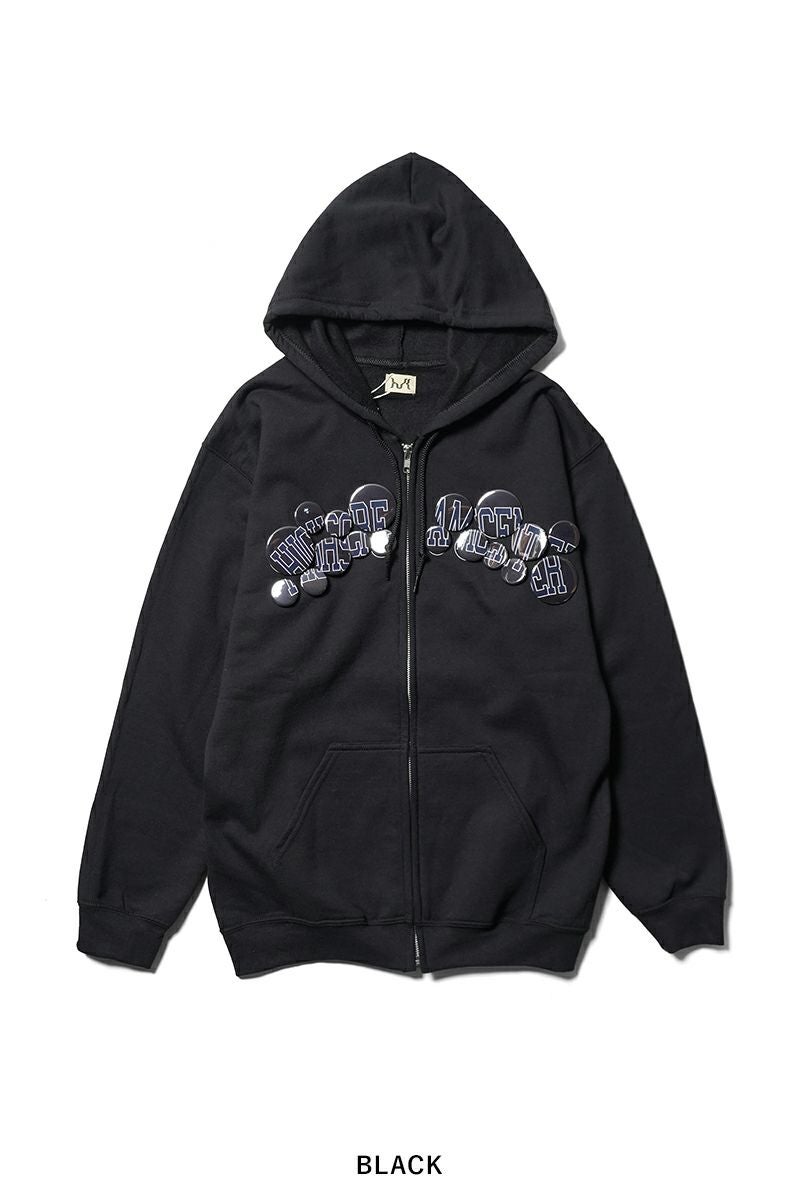 High Scream Center(ハイスクリームセンター)  COLLEGE LOGO ZIP HOODIE カレッジロゴジップフーディー HSC25FW-CT015