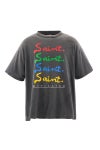 SAINT Mxxxxxx(セントマイケル)  SM-HR1-0000-013 / SS TEE MULATED BLACK 半袖Tシャツ