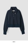 JANE SMITH(ジェーンスミス) FROSTING COTTON FLEECE SNAP COLLAR PULLOVER フロスティングコットンフリーススナップカラープルオーバー 25WCT-#953S