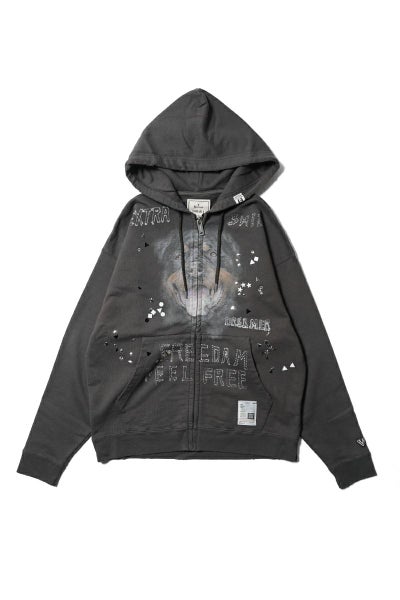 Maison MIHARA YASUHIRO(メゾン ミハラヤスヒロ) EMBELLISHED DISTRESSED PARKA エンベルイッシュドディストレストパーカ J15PK721