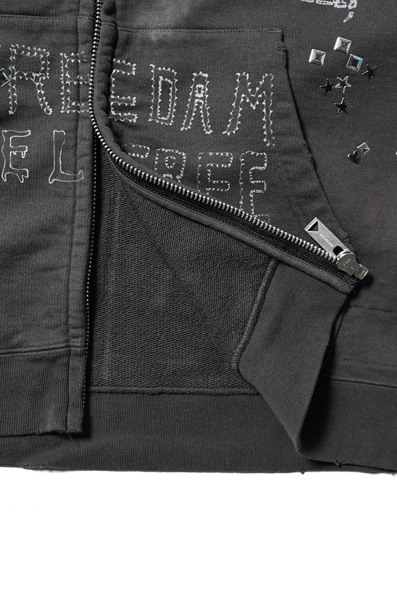 Maison MIHARA YASUHIRO(メゾン ミハラヤスヒロ) EMBELLISHED DISTRESSED PARKA エンベルイッシュドディストレストパーカ J15PK721