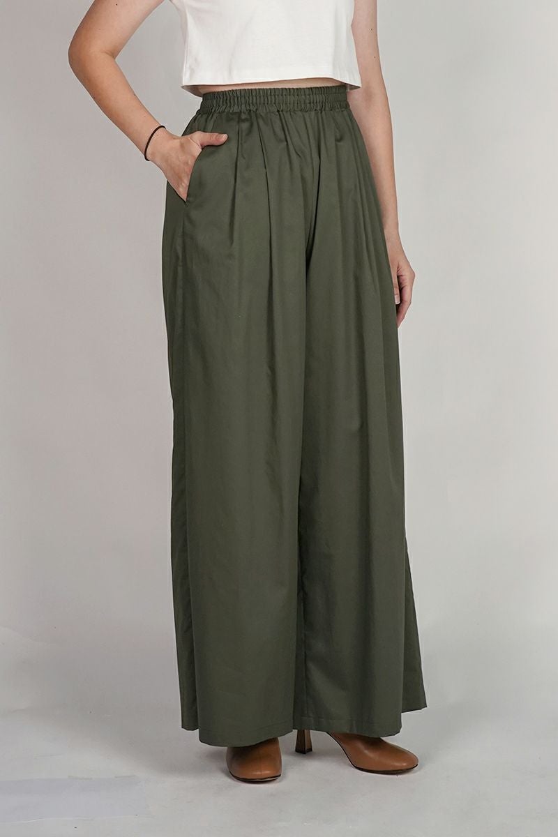 Graphpaper(グラフペーパー) Silicon Poplin Two Tuck Easy Wide Pants シリコンポプリンツータックイージーワイドパンツ GL253-40185