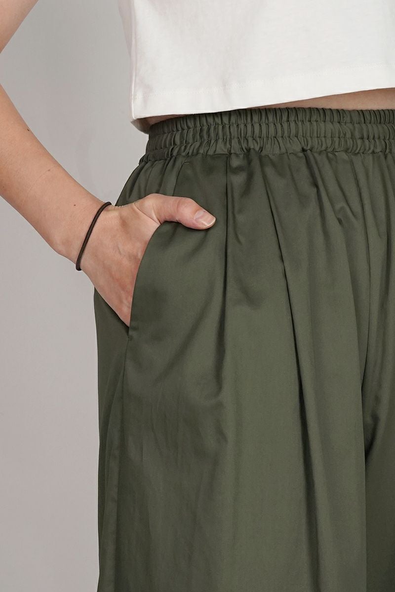 Graphpaper(グラフペーパー) Silicon Poplin Two Tuck Easy Wide Pants シリコンポプリンツータックイージーワイドパンツ GL253-40185