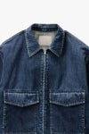  Graphpaper(グラフペーパー) Selvage Denim Zip Jacket -DARK FADE- セルヴィッチデニムジップジャケット ダークフェード GM253-20056DB