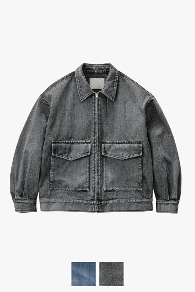 Graphpaper(グラフペーパー) Selvage Denim Zip Jacket -LIGHT FADE- セルヴィッチデニムジップジャケット ライトフェード GM253-20056LB