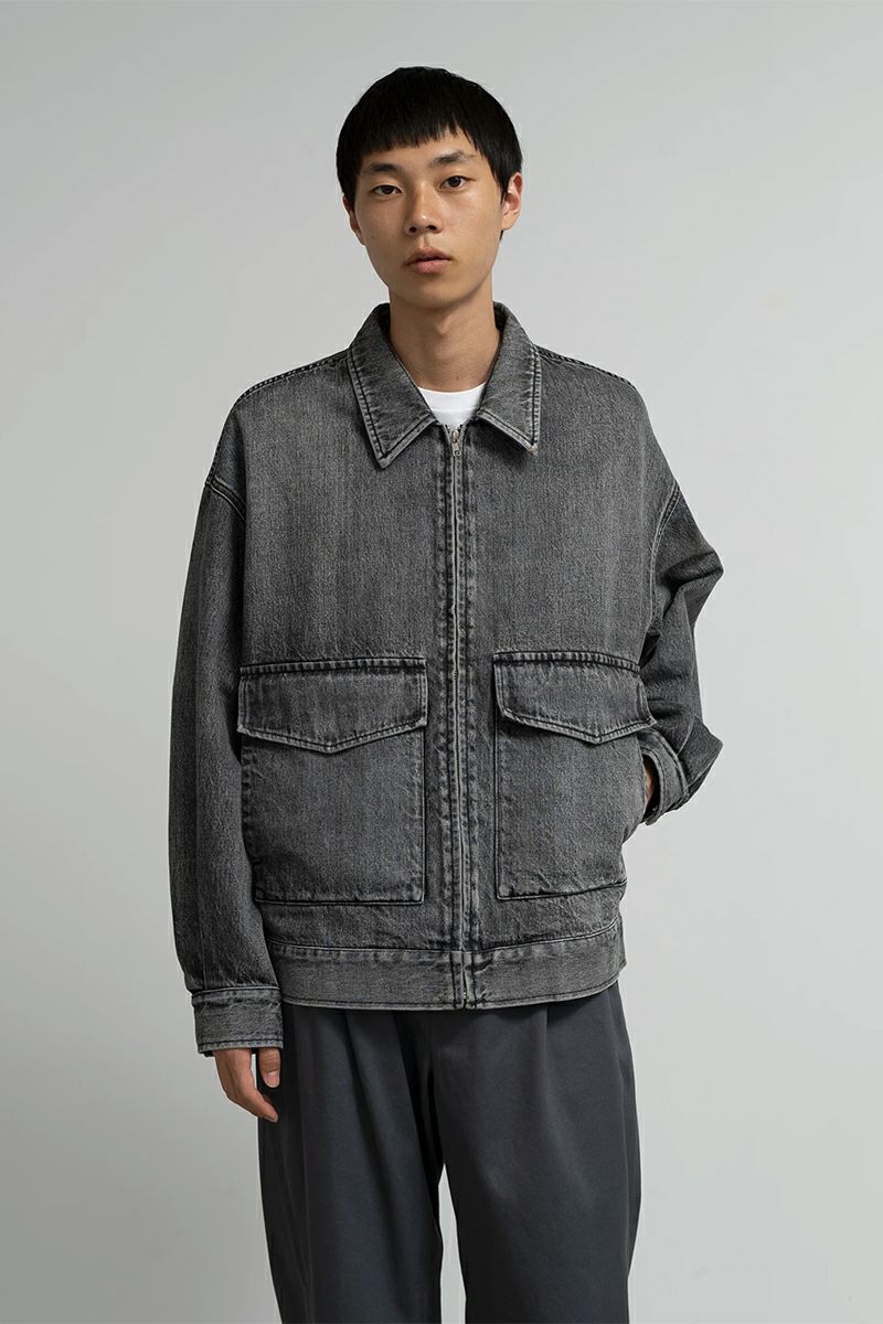 Graphpaper(グラフペーパー) Selvage Denim Zip Jacket -LIGHT FADE- セルヴィッチデニムジップジャケット ライトフェード GM253-20056LB