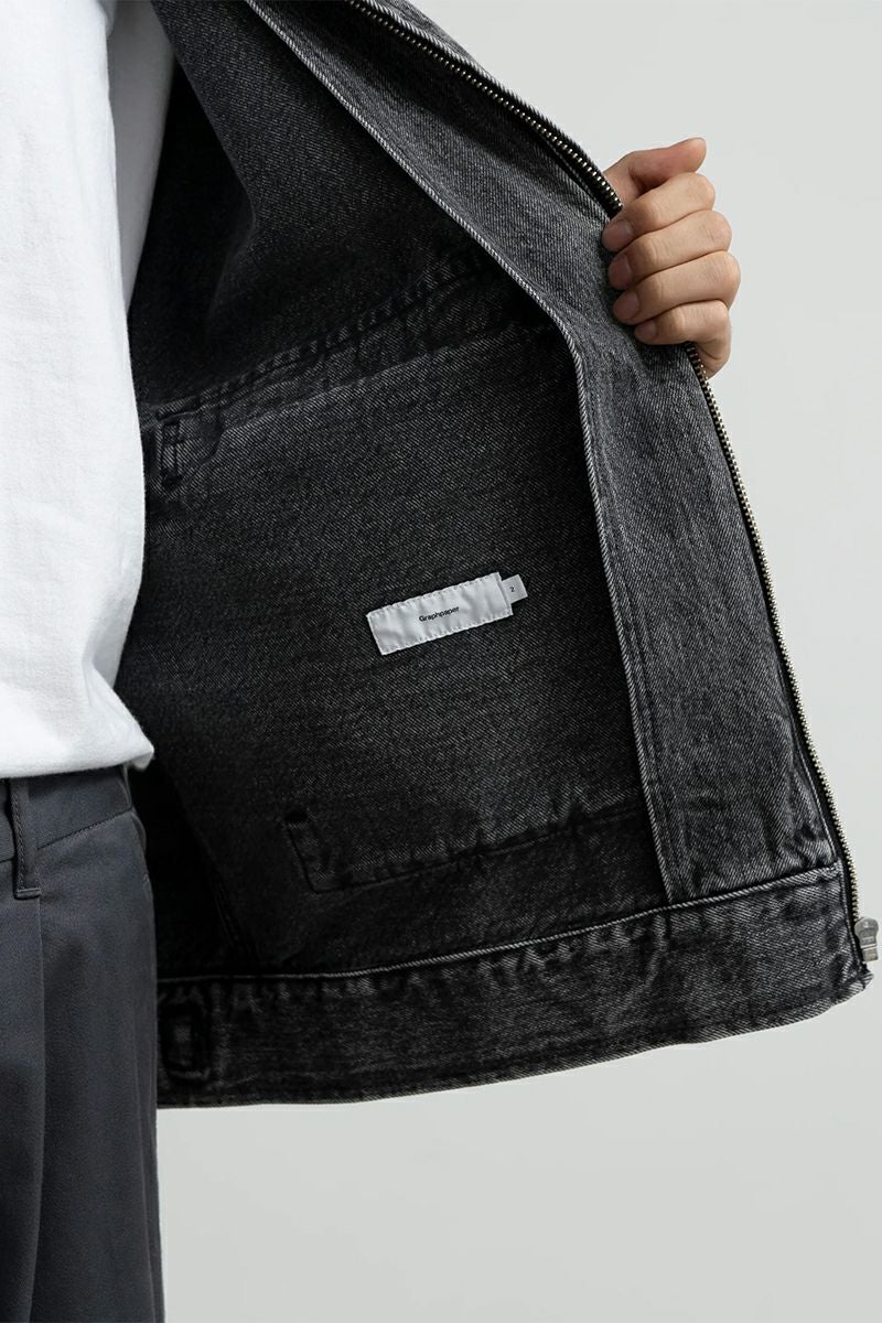 Graphpaper(グラフペーパー) Selvage Denim Zip Jacket -LIGHT FADE- セルヴィッチデニムジップジャケット ライトフェード GM253-20056LB