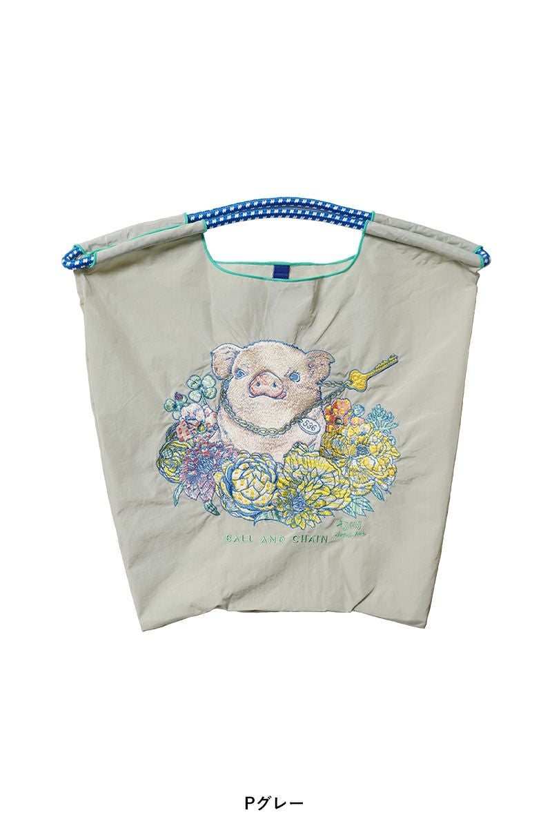 Ball & Chain(ボールアンドチェーン) D.PIG.536 (M) ピッグ(M) ショッピングバック トートバッグ 313016