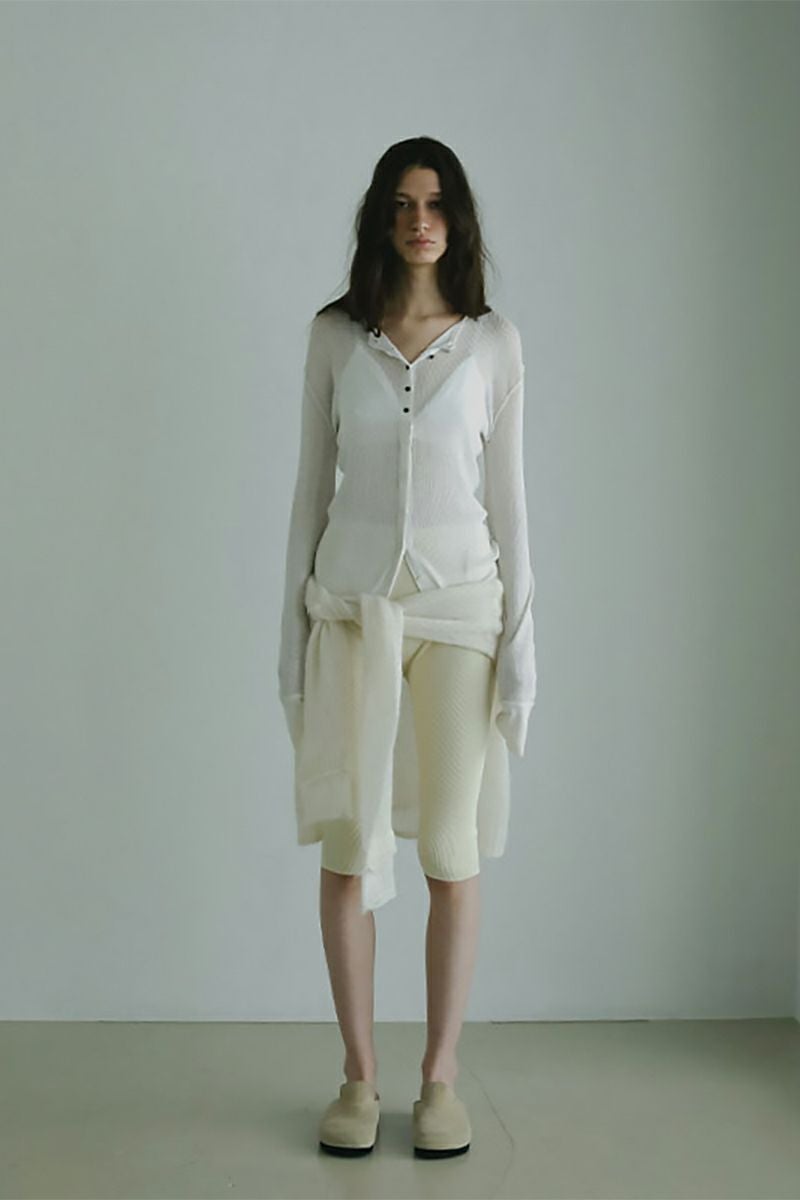 ETRE TOKYO(エトレトウキョウ) シアーハイゲージニットカーディガン 1225404041