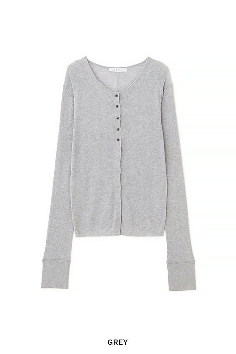 ETRE TOKYO(エトレトウキョウ) シアーハイゲージニットカーディガン 1225404041