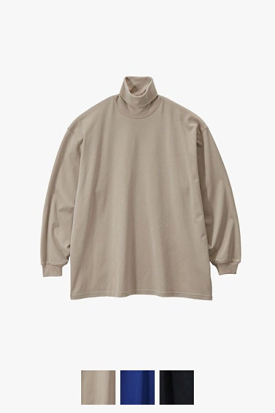 Graphpaper(グラフペーパー) Brushed Mockrody High Neck LS Tee ブラッシュドモックロディハイネック長袖Tシャツ GM253-70422