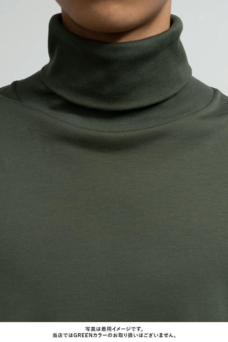 Graphpaper(グラフペーパー) Brushed Mockrody High Neck LS Tee ブラッシュドモックロディハイネック長袖Tシャツ GM253-70422