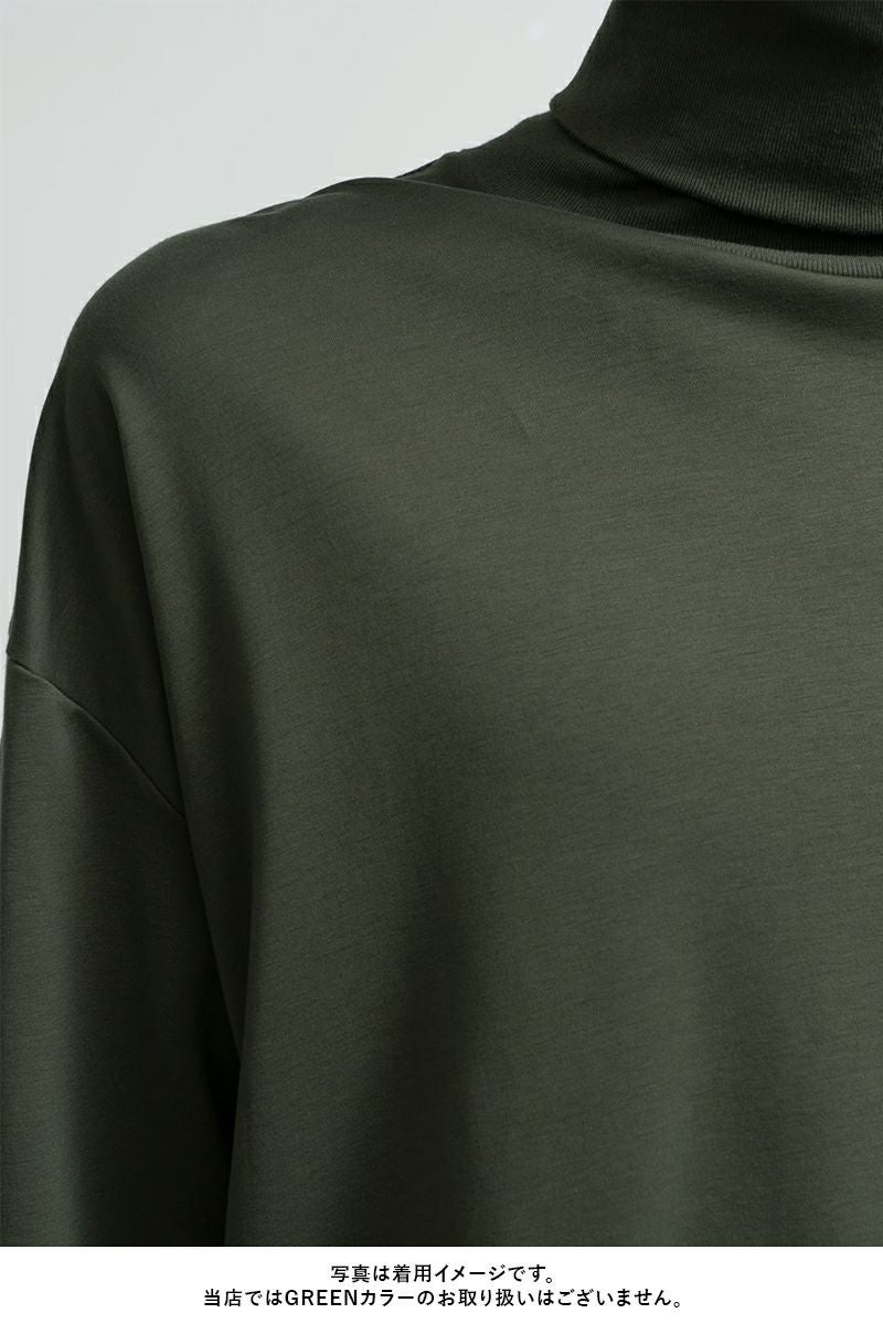 Graphpaper(グラフペーパー) Brushed Mockrody High Neck LS Tee ブラッシュドモックロディハイネック長袖Tシャツ GM253-70422