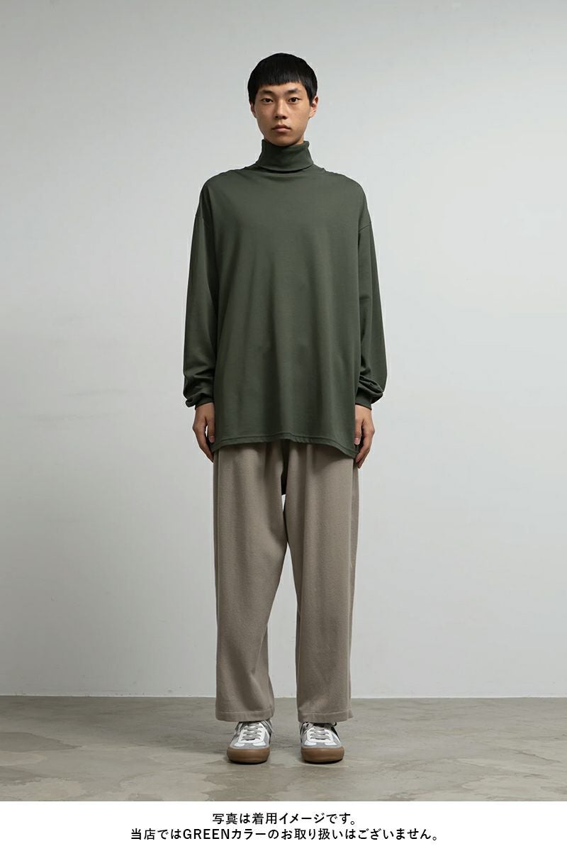 Graphpaper(グラフペーパー) Brushed Mockrody High Neck LS Tee ブラッシュドモックロディハイネック長袖Tシャツ GM253-70422