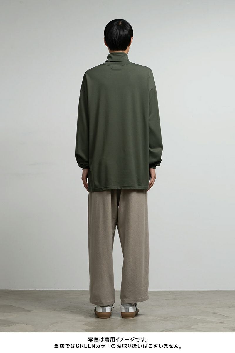 Graphpaper(グラフペーパー) Brushed Mockrody High Neck LS Tee ブラッシュドモックロディハイネック長袖Tシャツ GM253-70422