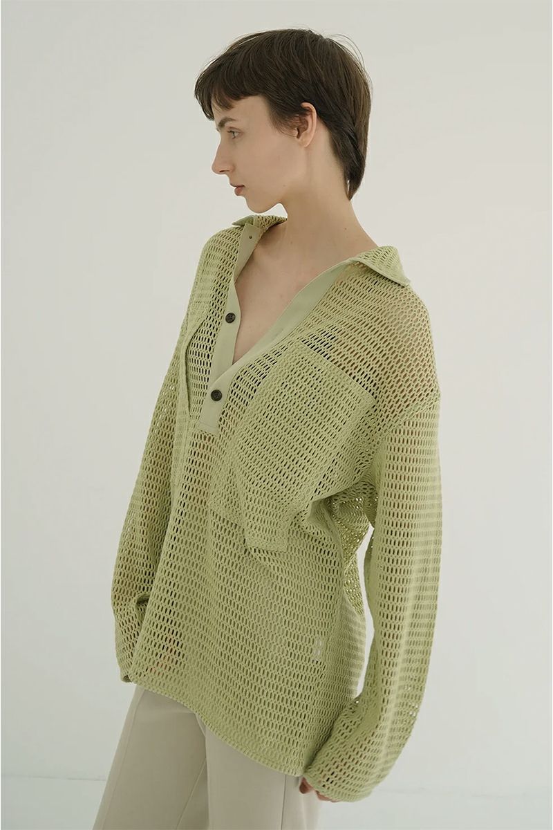 CLANE(クラネ) | CLANE(クラネ)MESH POCKET OVER SHIRTS メッシュ