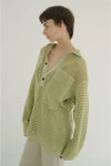 CLANE(クラネ) MESH POCKET OVER SHIRTS メッシュポケットオーバーシャツ 19122-4022